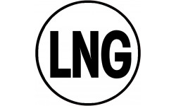 LNG - 10x10cm - Sticker/autocollant