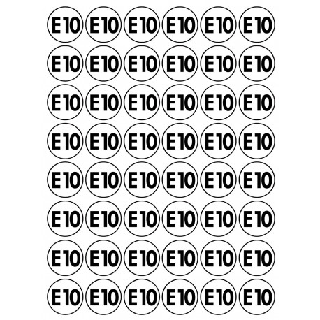 Série E10 - 48 stickers de 2.8cm - Sticker/autocollant Série E10 - 48 stickers de 2.8cm - Sticker/autocollant