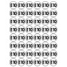 Série E10 - 48 stickers de 2.8cm - Sticker/autocollant