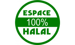 Halal 100 pourcent - 20x20cm - Sticker/autocollant