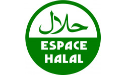 Espace Halal - 10x10cm - Sticker/autocollant