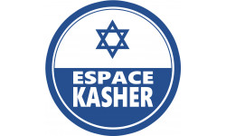 Espace Kasher - 15x15cm - Sticker/autocollant