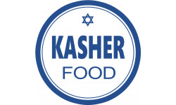 Nourriture Kasher - 5x5cm - Sticker/autocollant