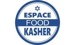 Kasher food - 5x5cm - Sticker/autocollant