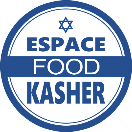 Kasher food - 20x20cm - Sticker/autocollant