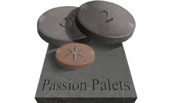passion palets - 20x20cm - Sticker/autocollant