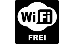WIFI Frei - 20cm - Sticker/autocollant