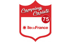 blason camping cariste Ile de France 75 - 20x15cm - Sticker/autocollan