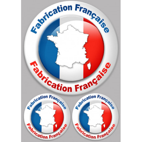 Fabrication Française (1 fois 20cm + 2 fois 10cm) - Sticker/autocolla