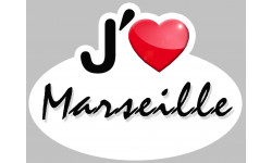 J'aime Marseille - 15x11cm - Sticker/autocollant