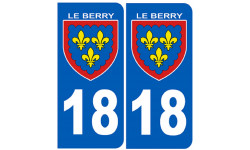 immatriculation Berry 18 (le Cher) - Sticker/autocollant