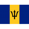 Drapeau Barbade (19.5x13cm) - Sticker/autocollant