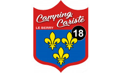 Camping cariste bu Berry 18 le Cher - 15x11.2cm - Sticker/autocollant
