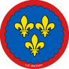 Blason du Berry - 20 cm - Sticker/autocollant