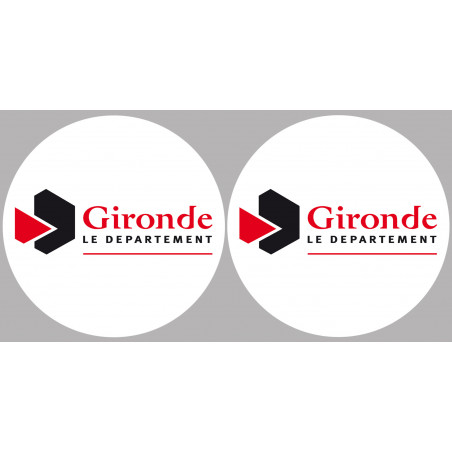 Département 33 la Gironde (2 fois 10cm) - Sticker/autocollant