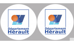 Département 34 l'Hérault (2 fois 10cm) - Sticker/autocollant