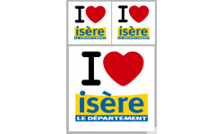 Département 38 l'Isère (1fois 10cm / 2 fois 5cm) - Sticker/autocolla