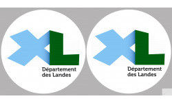 Département 40 les Landes (2 fois 10cm) - Sticker/autocollant