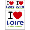 Département 42 la Loire (1fois 10cm / 2 fois 5cm) - Sticker/autocolla