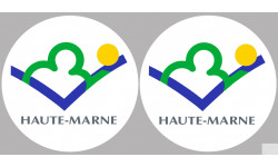 Département 52 la Haute-Marne (2 fois 10cm) - Sticker/autocollant