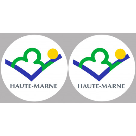 Département 52 la Haute-Marne (2 fois 10cm) - Sticker/autocollant