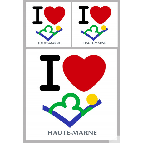 Département 52 la Haute-Marne (1fois 10cm / 2 fois 5cm) - Sticker/aut