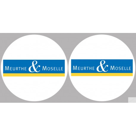 Département 54 la Meurthe et Moselle (2 fois 10cm) - Sticker/autocoll