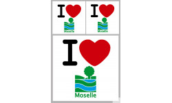 Département 57 la Moselle (1fois 10cm / 2 fois 5cm) - Sticker/autocol