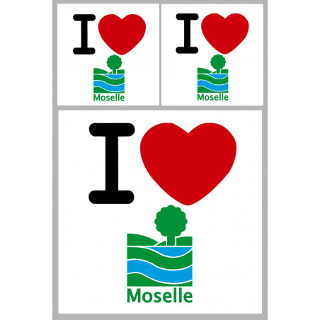Département 57 la Moselle (1fois 10cm / 2 fois 5cm) - Sticker/autocol
