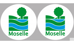 Département 57 la Moselle (2 fois 10cm) - Sticker/autocollant