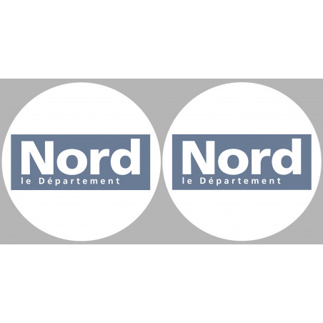 Département 59 le Nord (2 fois 10cm) - Sticker/autocollant