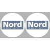 Département 59 le Nord (2 fois 10cm) - Sticker/autocollant