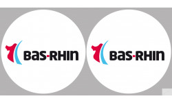 Département 67 le Bas-Rhin (2 fois 10cm) - Sticker/autocollant