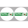 Département 72 la Sarthe (2 fois 10cm) - Sticker/autocollant