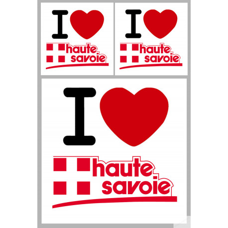 Département 74 la Haute Savoie (1fois 10cm 2fois 5cm) - Sticker/autoc