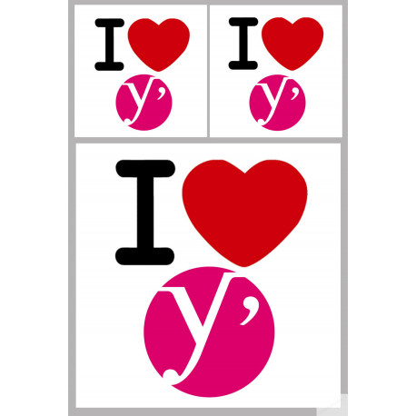 les Yvelines (1fois 10cm 2fois 5cm) - Sticker/autocollant les Yvelines (1fois 10cm 2fois 5cm) - Sticker/autocollant