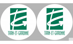 Département 82 le Tarn et Garonne (2 fois 10cm) - Sticker/autocollant