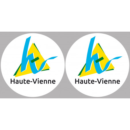 Département 87 la Haute-Vienne (2 fois 10cm) - Sticker/autocollant