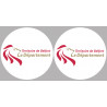 Département 90 Territoire de Belfort (2 fois 10cm) - Sticker/autocoll