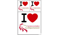Département 90 Territoire de Belfort (1fois 10cm 2fois 5cm) - Sticker
