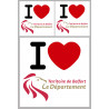 Département 90 Territoire de Belfort (1fois 10cm 2fois 5cm) - Sticker
