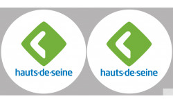 Département 92 les Hauts-de-Seine (2 fois 10cm) - Sticker/autocollant