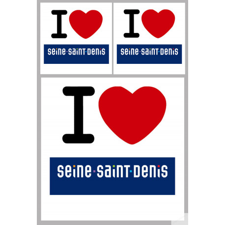 Département 93 la Seine-Saint-Denis (1fois 10cm 2fois 5cm) - Sticker/