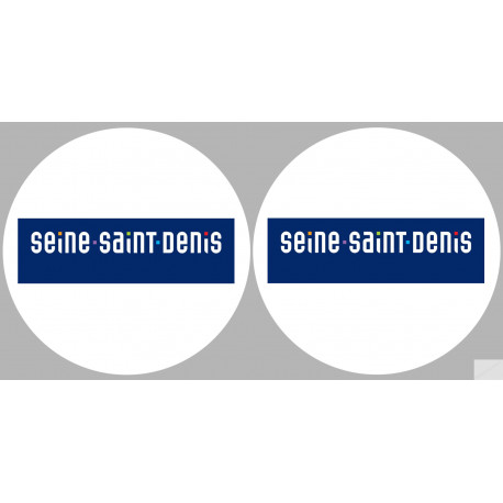 Département 93 la Seine-Saint-Denis (2 fois 10cm) - Sticker/autocolla