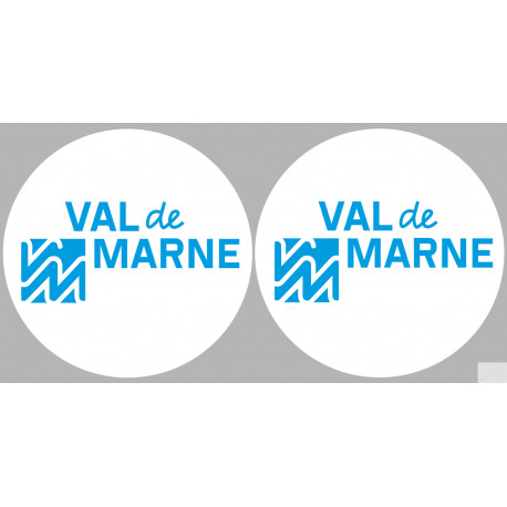 le Val de Marne (2fois 10cm) - Sticker/autocollant le Val de Marne (2fois 10cm) - Sticker/autocollant