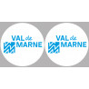 le Val de Marne (2fois 10cm) - Sticker/autocollant
