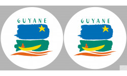 Département 973 la Guyane (2 fois 10cm) - Sticker/autocollant