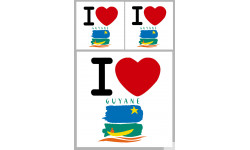 Département 973 la Guyane (1fois 10cm 2fois 5cm) - Sticker/autocollan