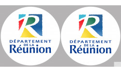 Département 974 la Réunion (2 fois 10cm) - Sticker/autocollant