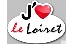 j'aime le Loiret (15x11cm) - Sticker/autocollant